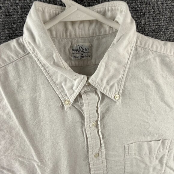 VTG Woolf Brothers Croydon De Luxe Troy Shirt Makers Guild White Oxford 16 34 - Picture 4 of 16